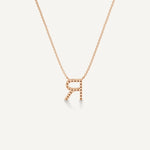 Alphabet R Diamond Pendant