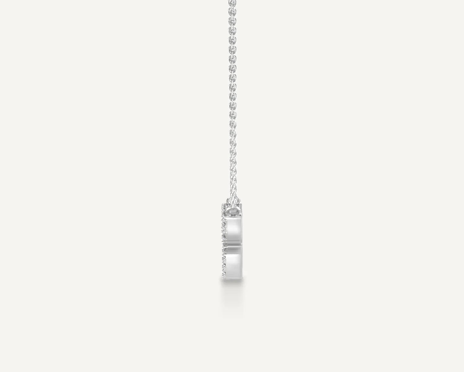 Alphabet R Diamond Pendant