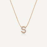 Alphabet S Diamond Pendant