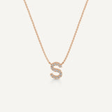 Alphabet S Diamond Pendant