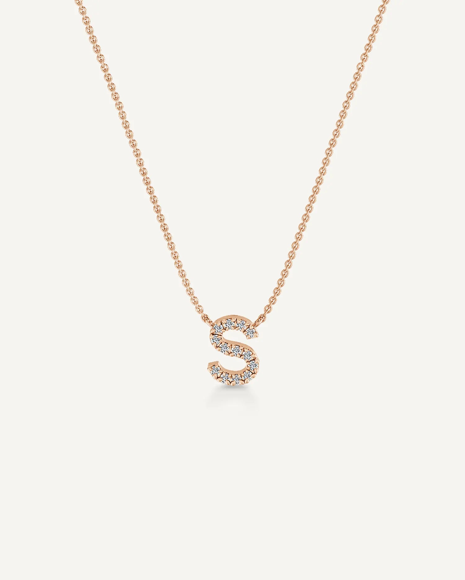 Alphabet S Diamond Pendant