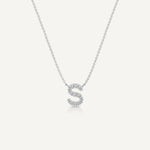 Alphabet S Diamond Pendant