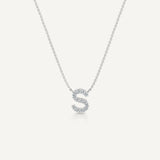 Alphabet S Diamond Pendant