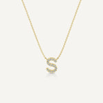 Alphabet S Diamond Pendant