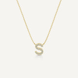 Alphabet S Diamond Pendant