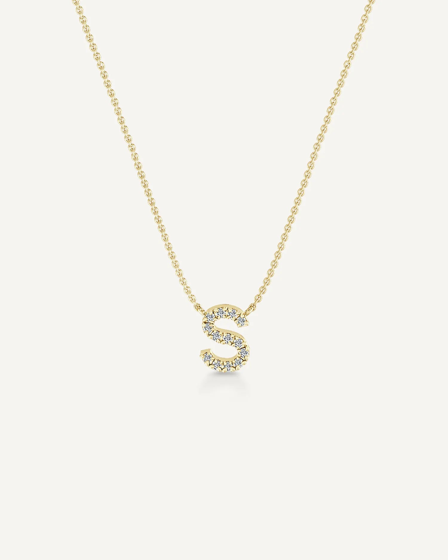 Alphabet S Diamond Pendant