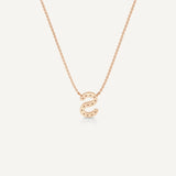 Alphabet S Diamond Pendant