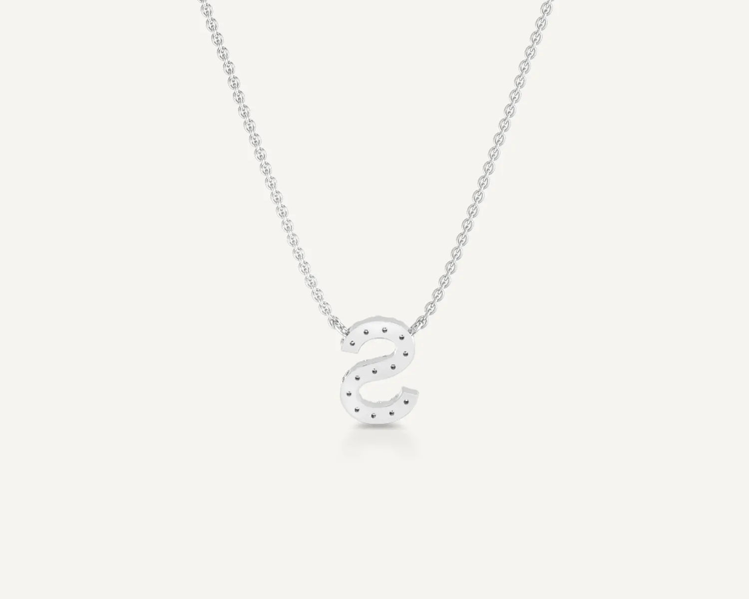 Alphabet S Diamond Pendant