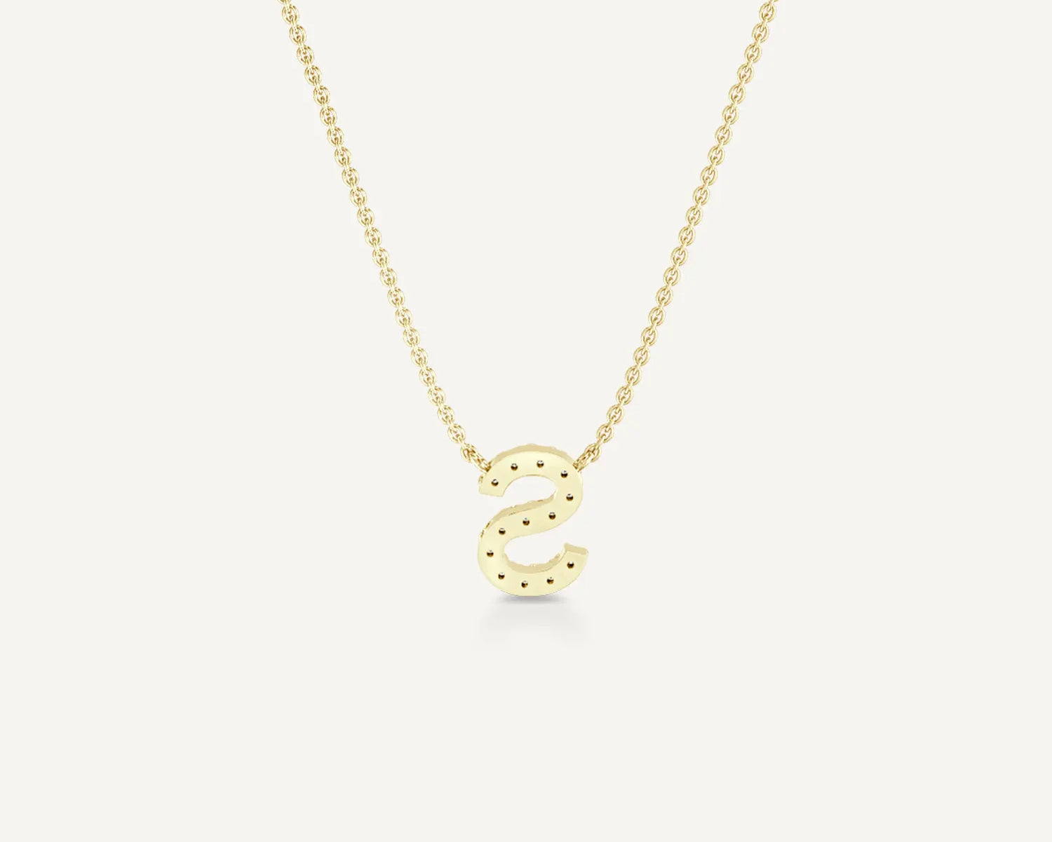 Alphabet S Diamond Pendant