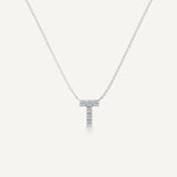 Alphabet T Diamond Pendant