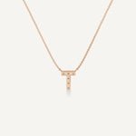 Alphabet T Diamond Pendant