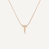 Alphabet T Diamond Pendant