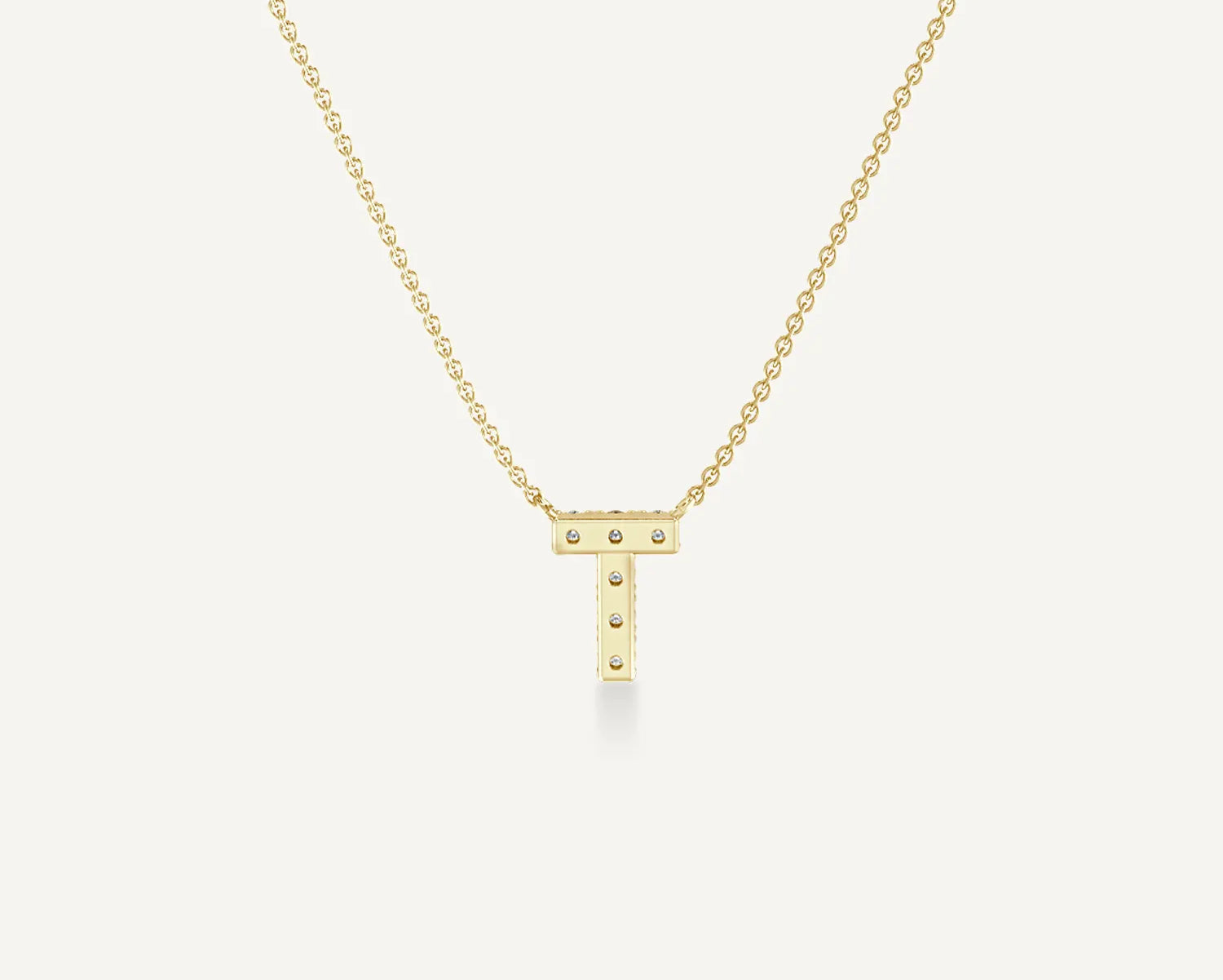 Alphabet T Diamond Pendant