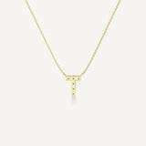 Alphabet T Diamond Pendant