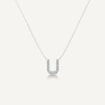 Alphabet U Diamond Pendant