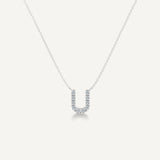 Alphabet U Diamond Pendant