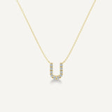 Alphabet U Diamond Pendant