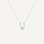 Alphabet U Diamond Pendant