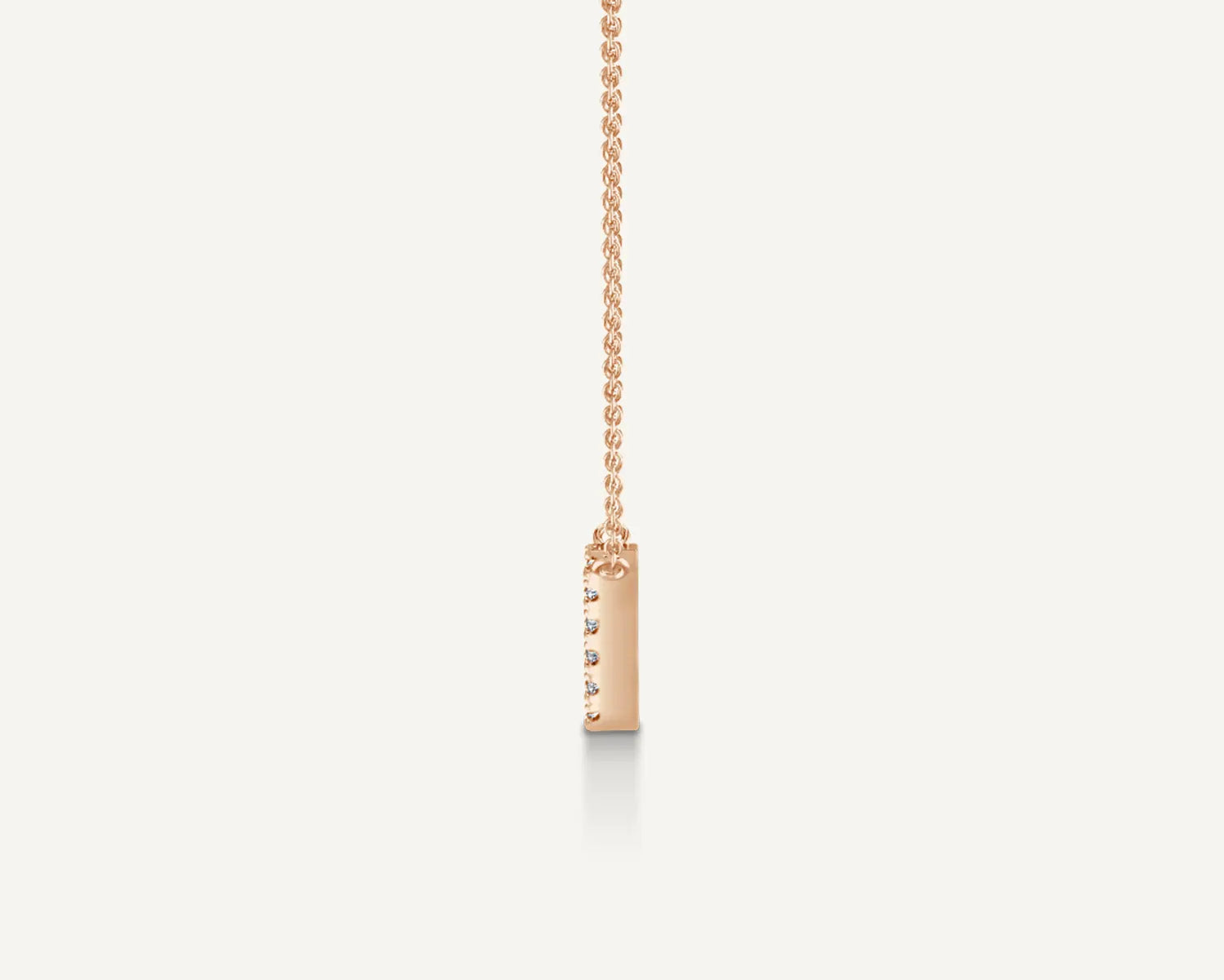 Alphabet V Diamond Pendant