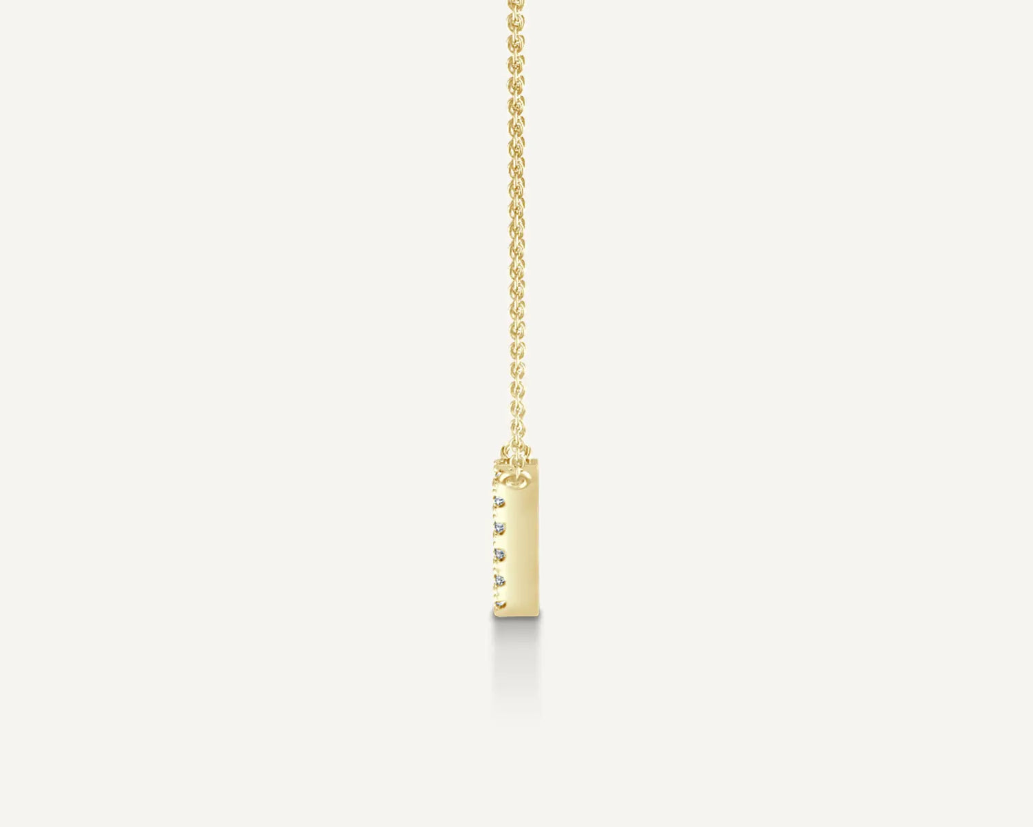 Alphabet V Diamond Pendant