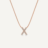 Alphabet X Diamond Pendant