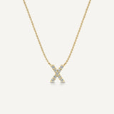 Alphabet X Diamond Pendant