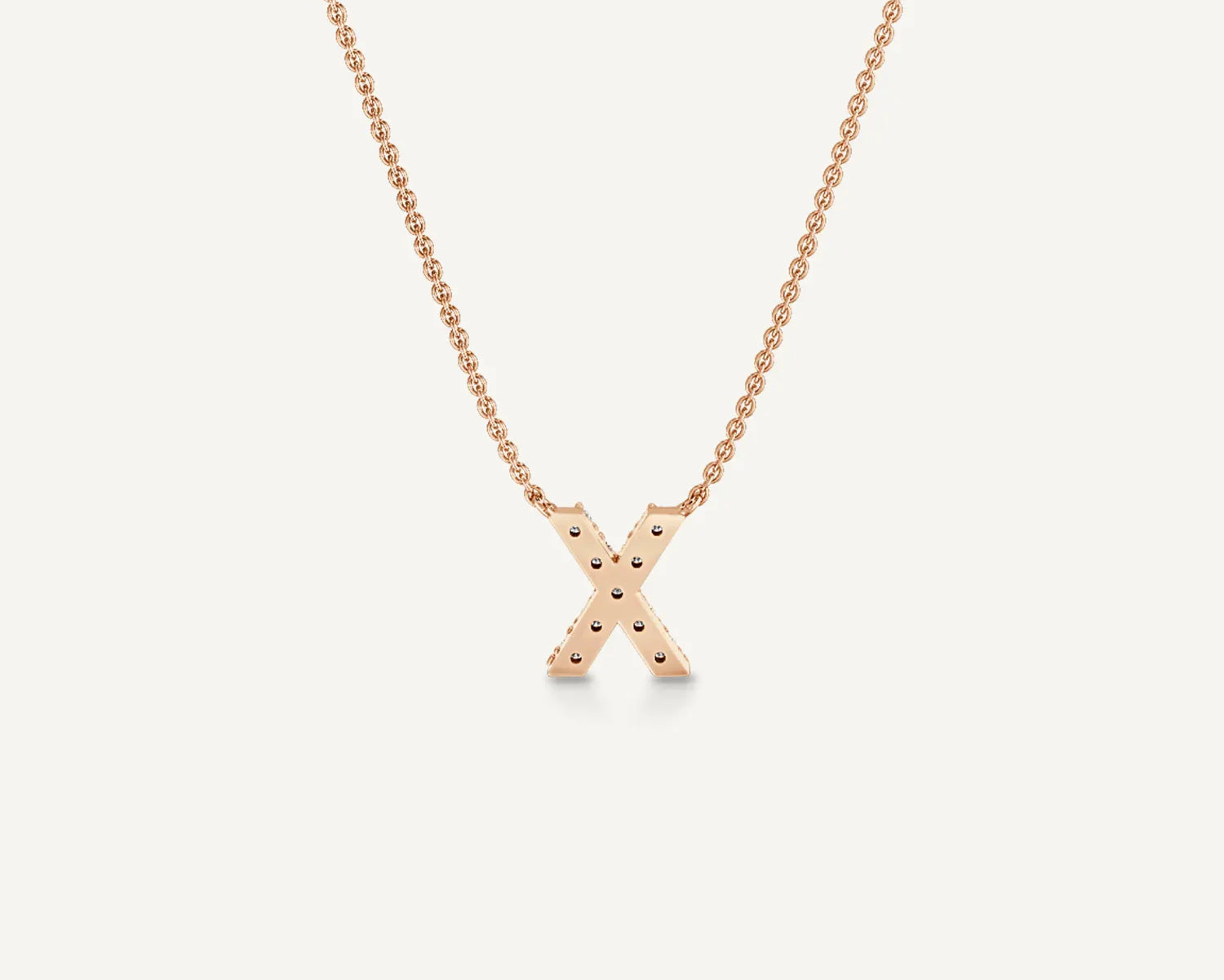 Alphabet X Diamond Pendant