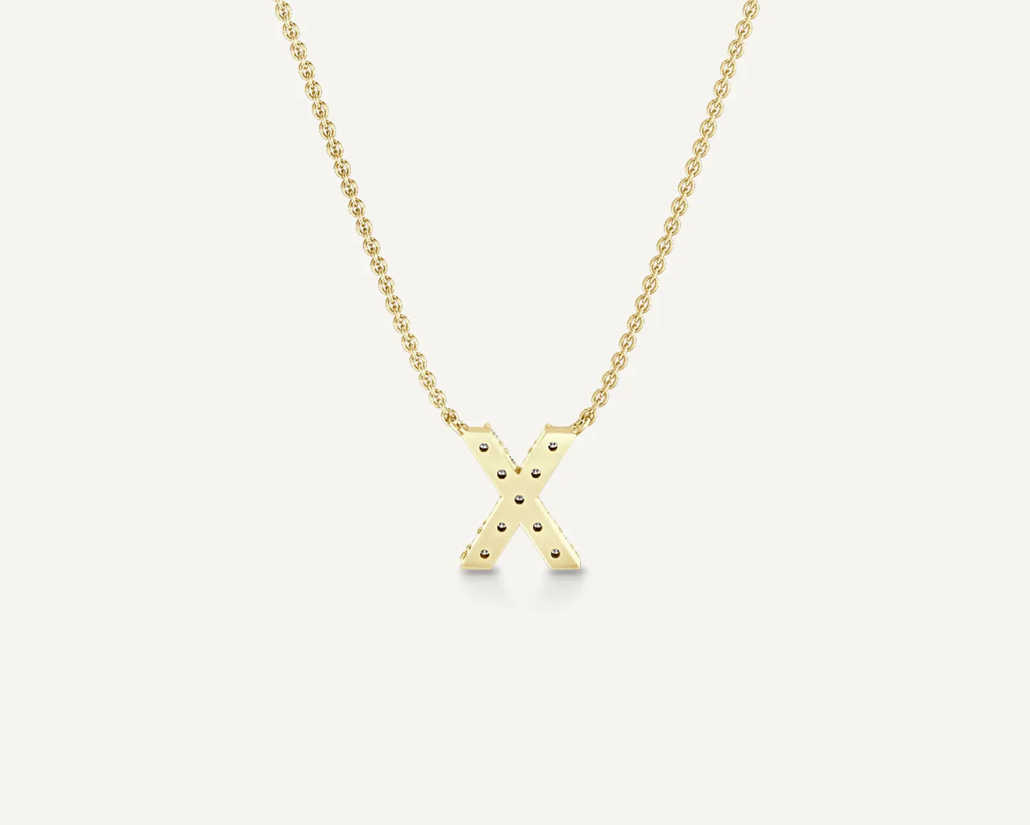 Alphabet X Diamond Pendant