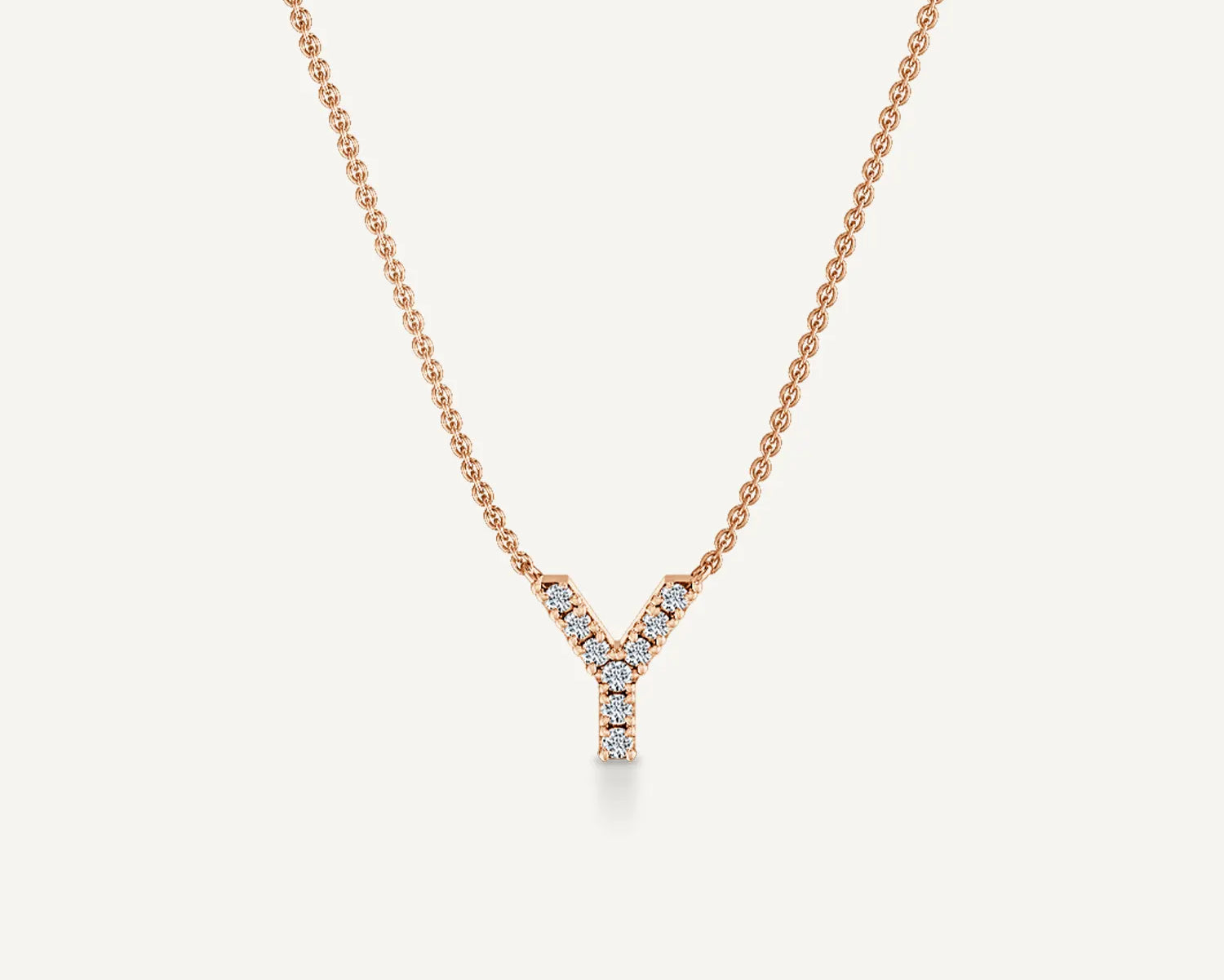 Alphabet Y Diamond Pendant