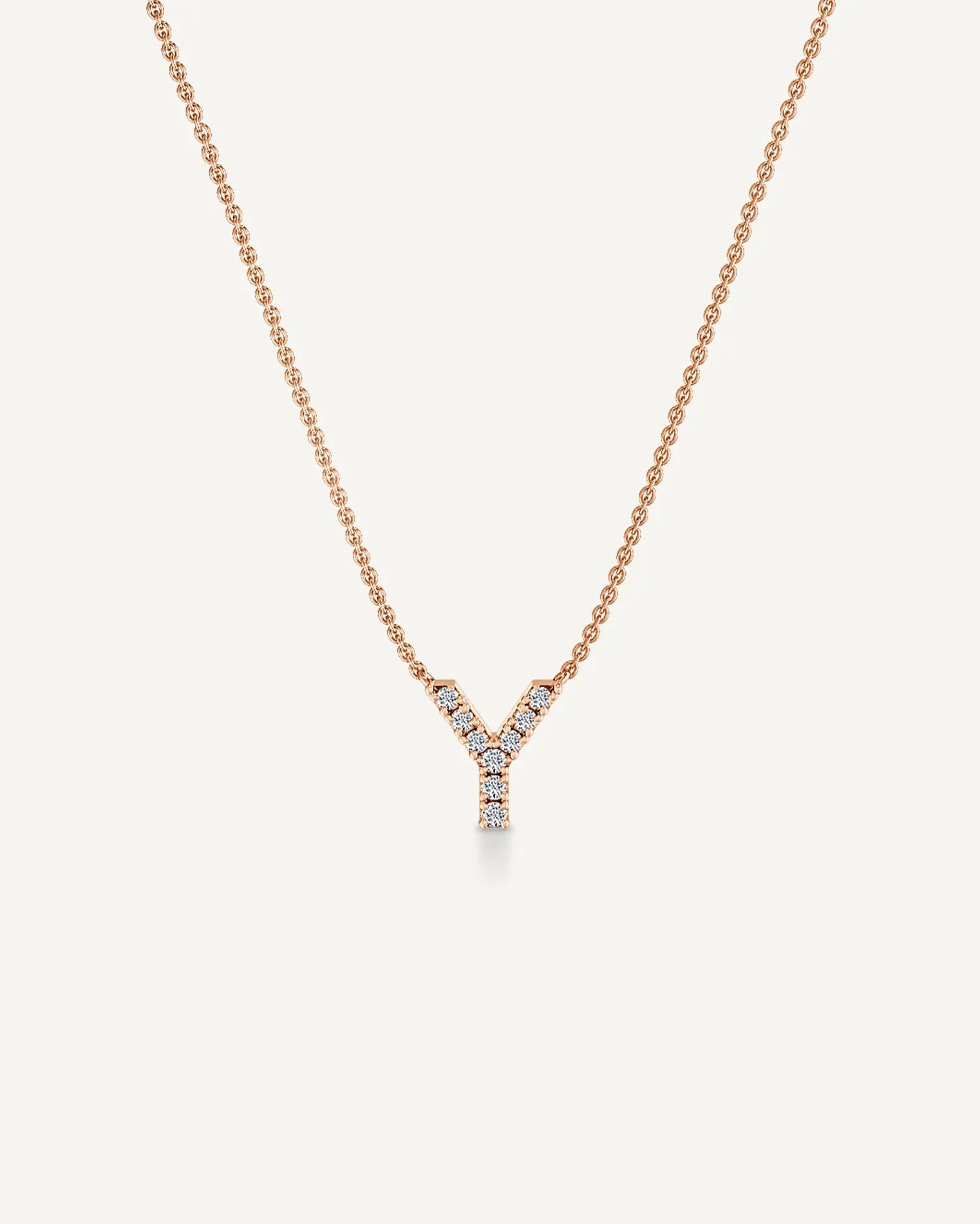 Alphabet Y Diamond Pendant