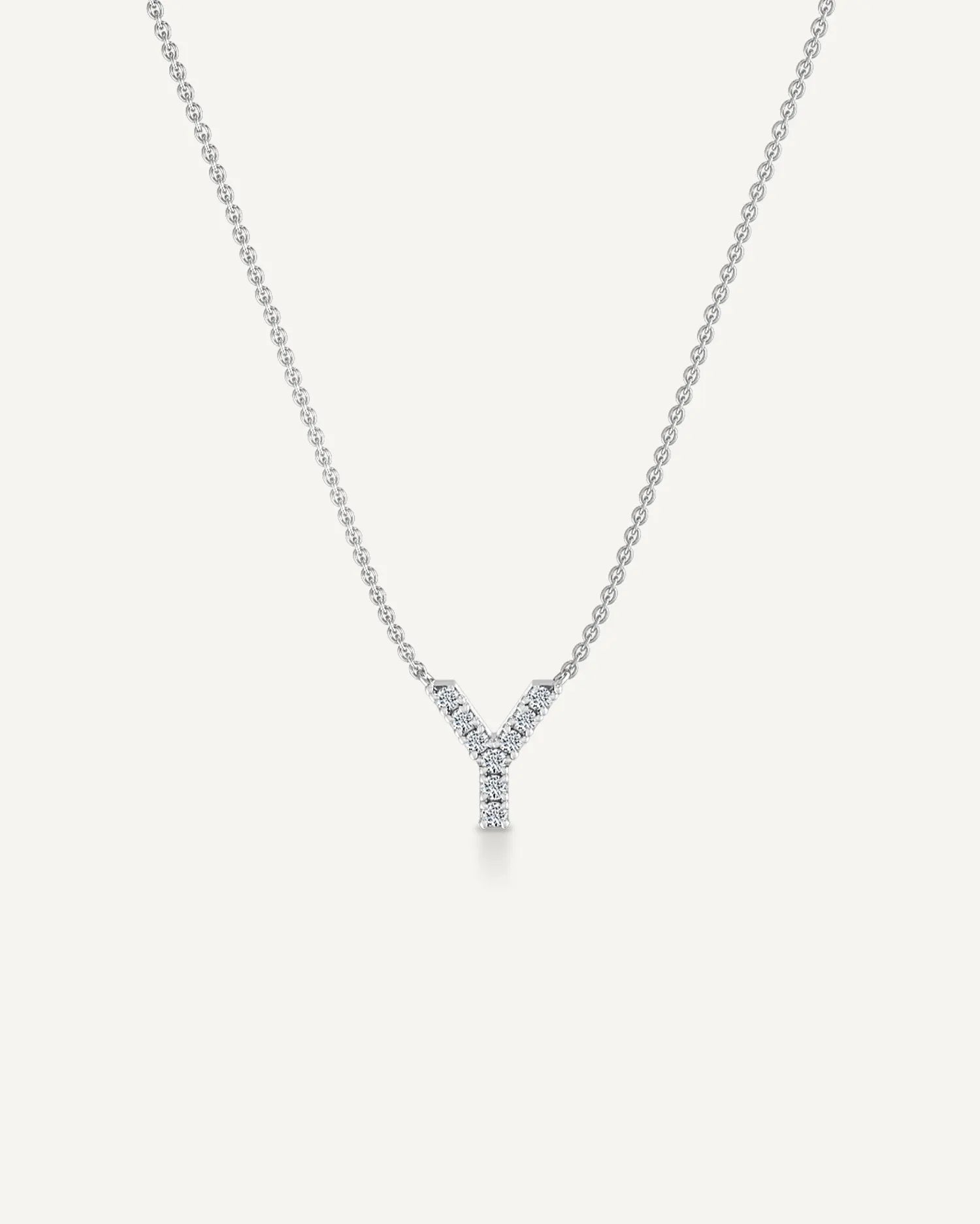 Alphabet Y Diamond Pendant