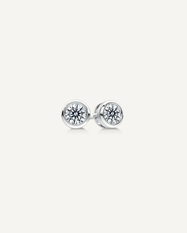 0.50CT TDW Diamond Aura Stud Earrings