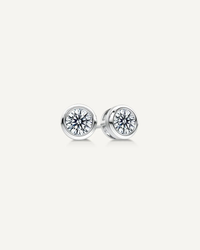1.20CT TDW GIA Certified Diamond Aura Stud Earrings