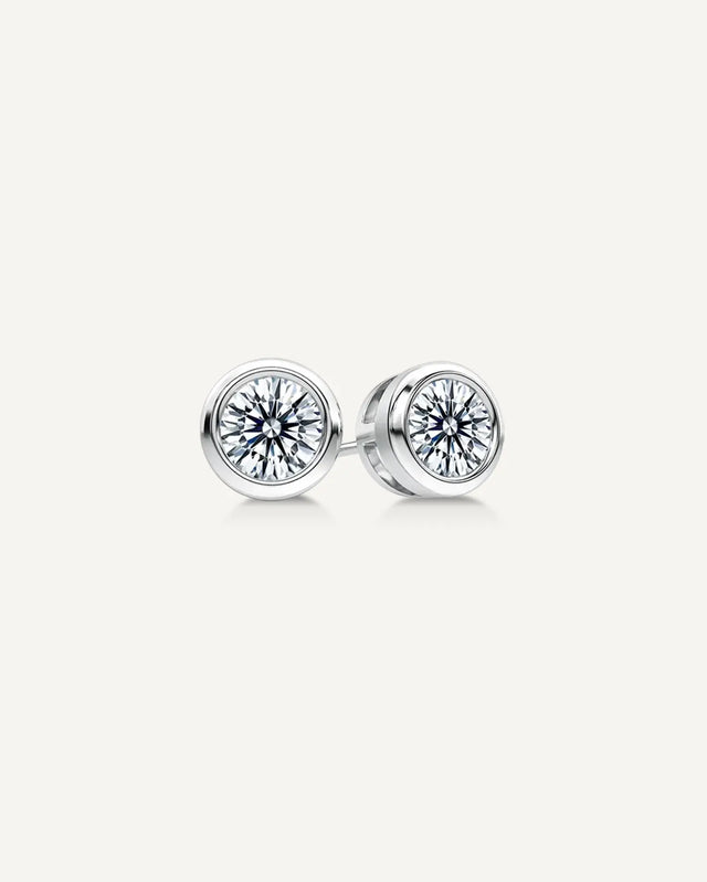1.80CT TDW GIA Certified Diamond Aura Stud Earrings