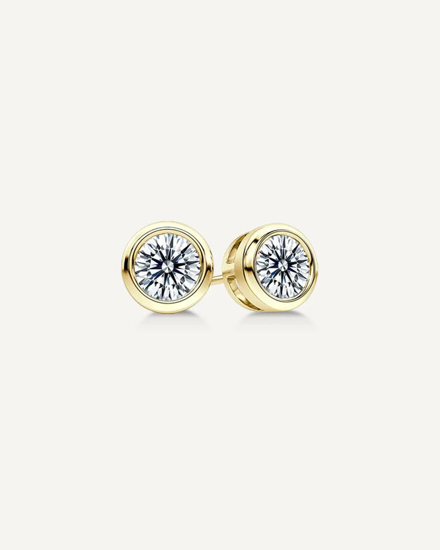 2.00CT TDW GIA Certified Diamond Aura Stud Earrings
