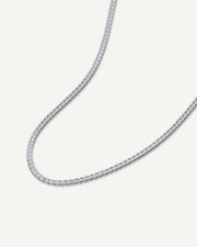 7.20CT Natural Diamond Cascade Tennis Necklaces