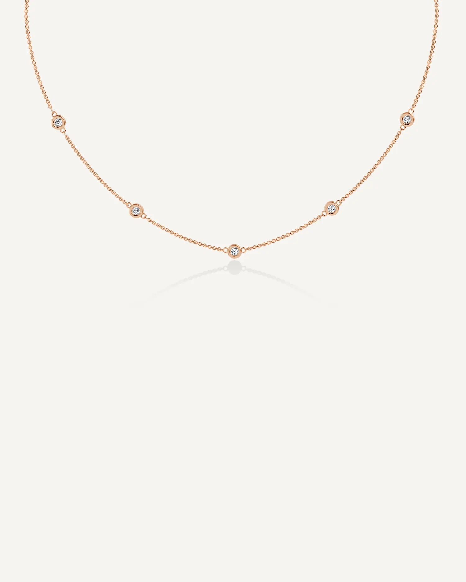 0.45ct Classic Bezel Necklace