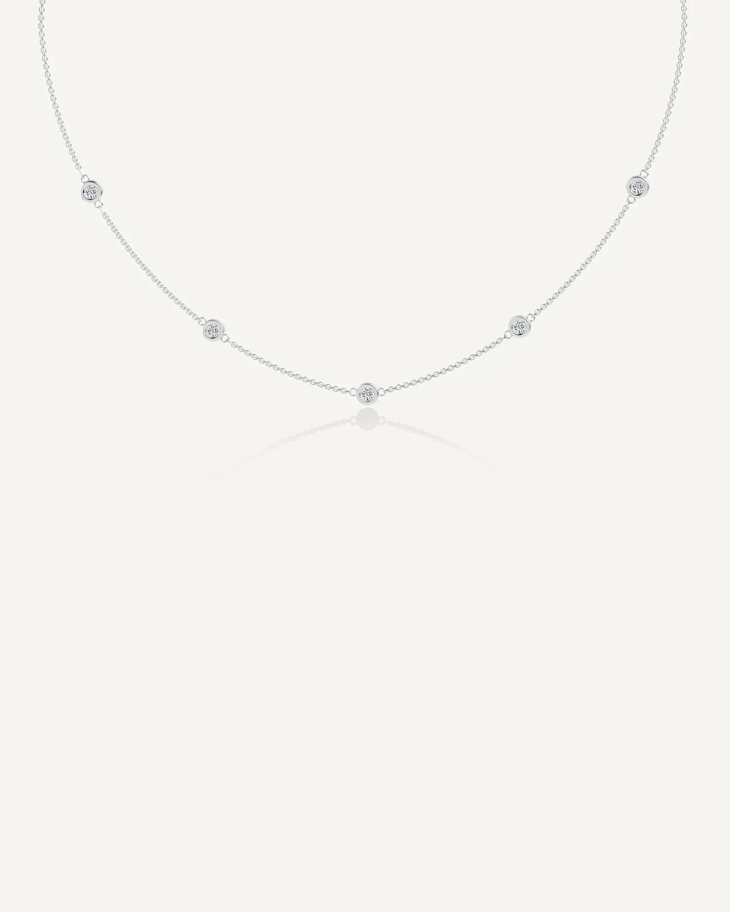 0.45ct Classic Bezel Necklace