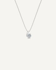 Curve Solitaire Pendant