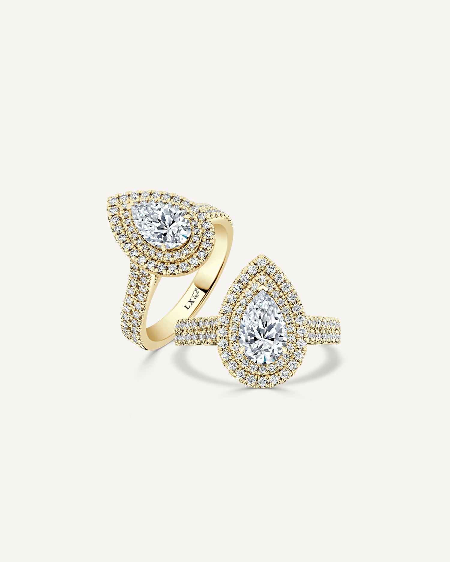 Pear D/VS2 IGI Certified Lab-Created Elara Ring