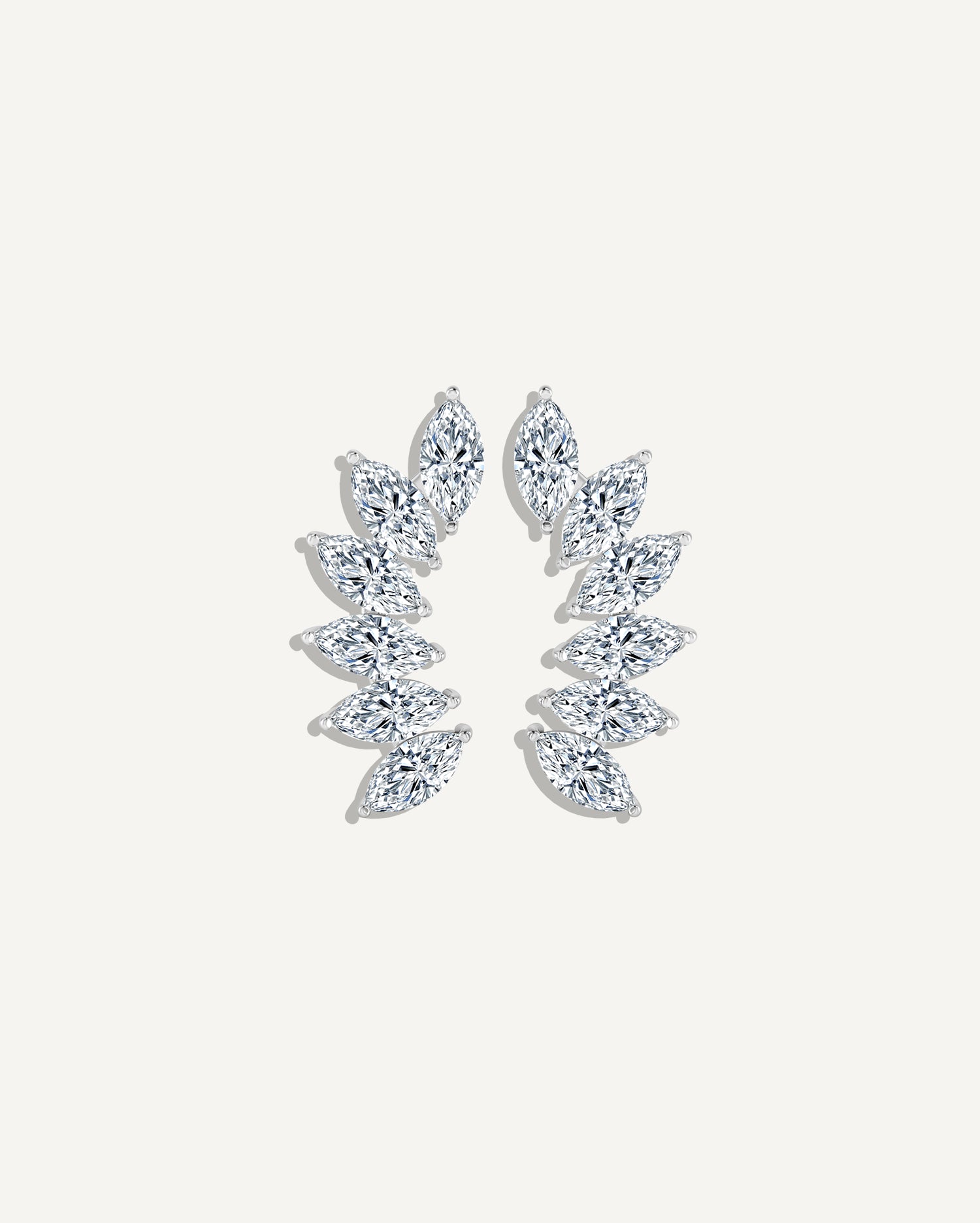 Fire Marquise Diamond Earrings
