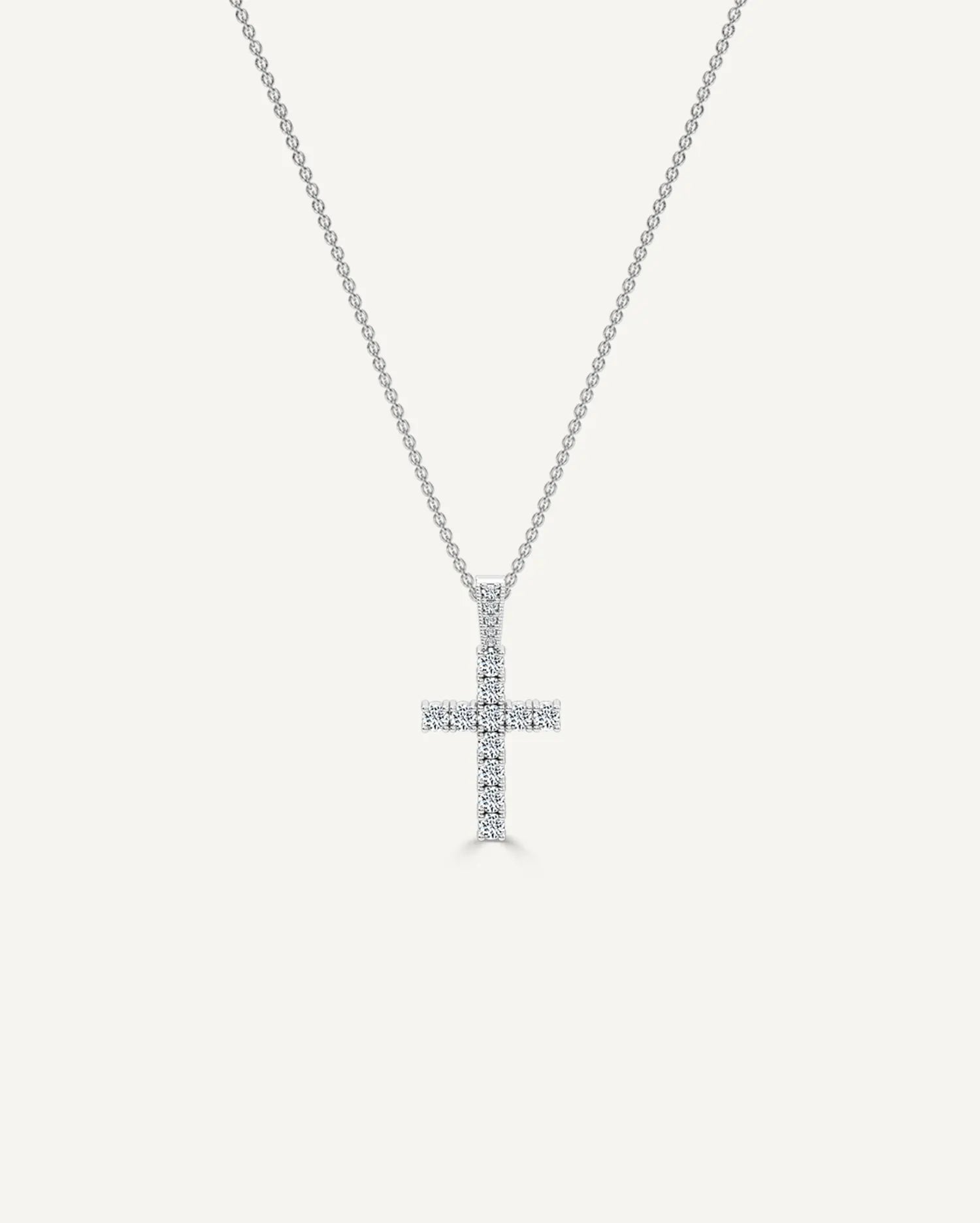 Gold Cross Pendant with Diamonds