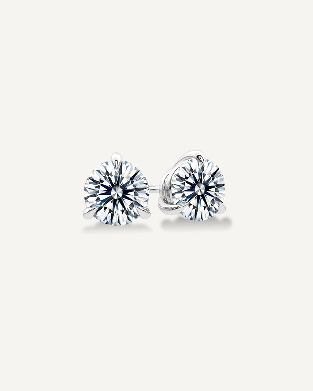 1.00CT TDW GIA Certified Diamond Grace Stud Earrings