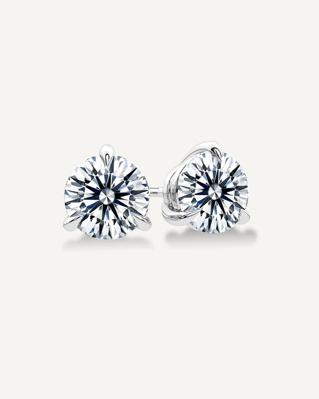 2.00CT TDW GIA Certified Diamond Grace Stud Earrings