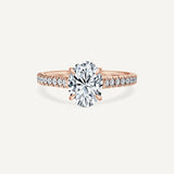 IGI Certified D/VS2 Lab-Created Oval Lucia Ring