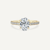 IGI Certified D/VS2 Lab-Created Oval Lucia Ring