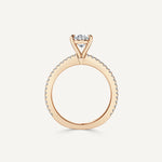 IGI Certified D/VS2 Lab-Created Oval Lyra Ring