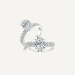 IGI Certified D/VS2 Lab-Created Oval Lyra Ring