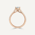 Pear D/VS2 IGI Certified Lab-Created Nora Ring