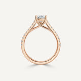 Pear D/VS2 IGI Certified Lab-Created Nora Ring